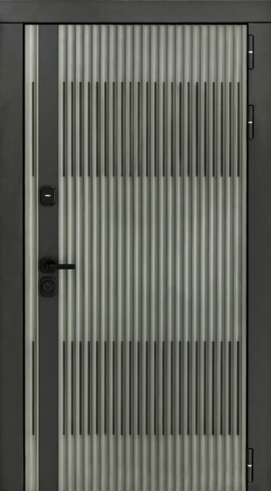 Входная дверь ДвериПРО Elfy СБ-1 (ст. белое, 16мм, беленый дуб) DPRO204798 внешняя сторона