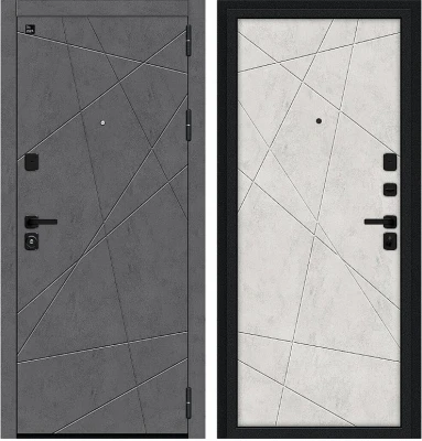 Дверь Браво Граффити-5/SBlack Slate Art/Look Art/Букле черное