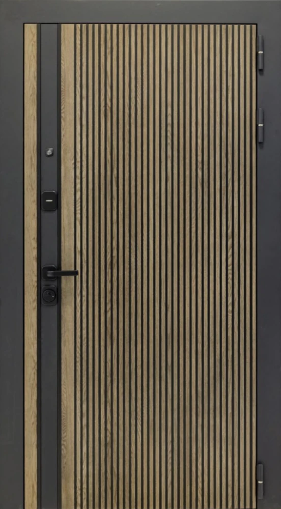 Входная дверь ДвериПРО Rosna Алиса (16мм, ПВХ ясень белый, зеркало) DPRO200979 внешняя сторона